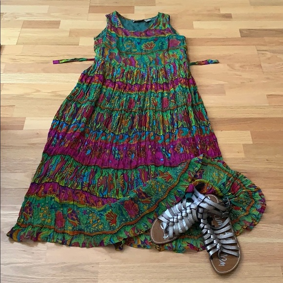 VTG 🐠 🐚 Colorful Fish dress Vibrant STUNNING - Picture 11 of 16